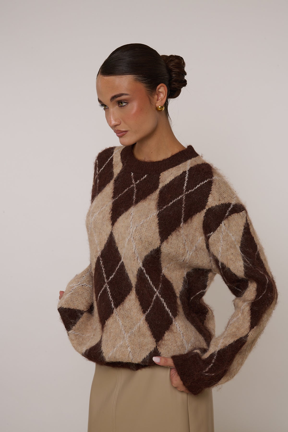 Maglione ‘ROMBI’ Cacao