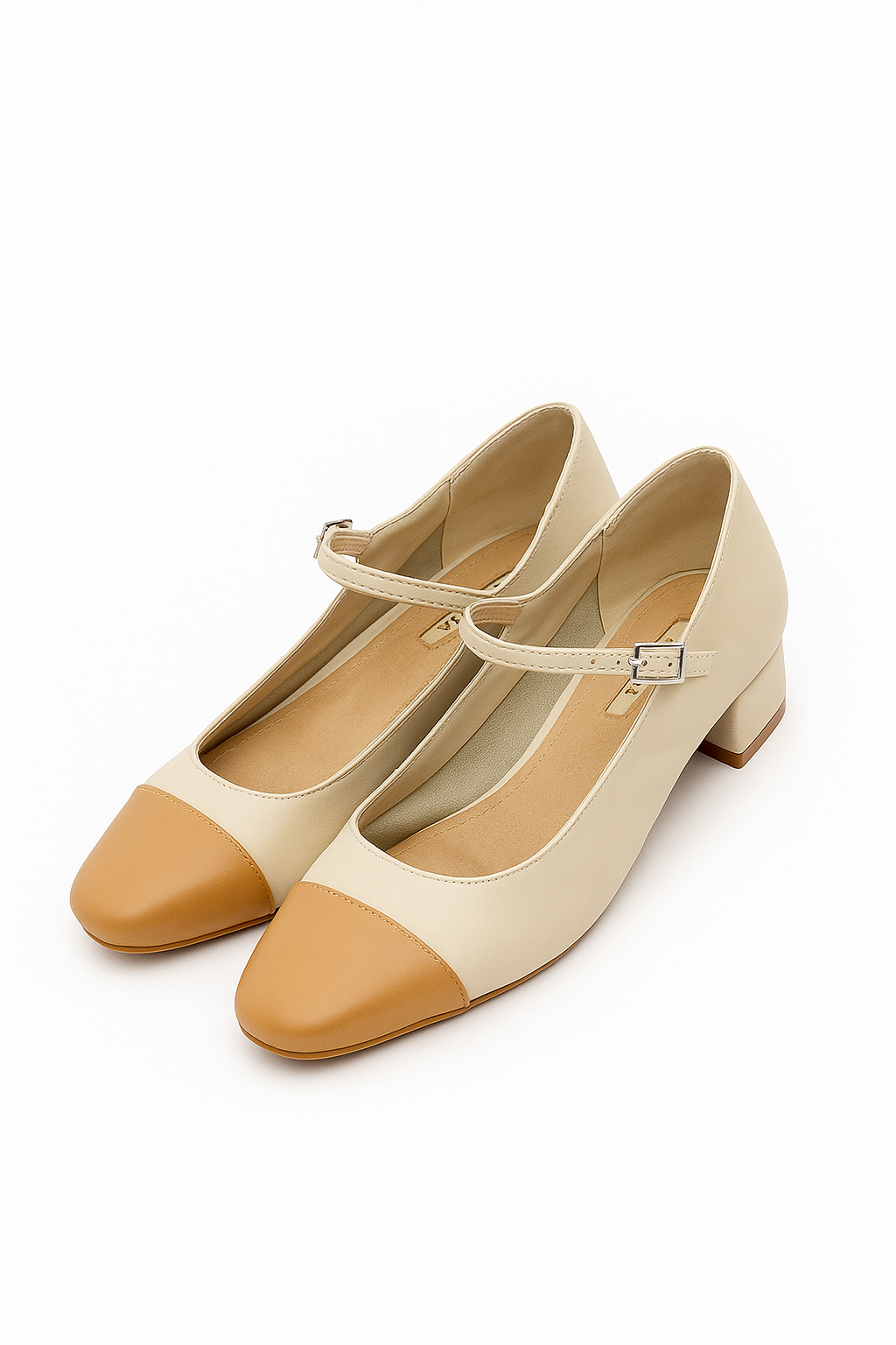 Scarpe ‘GIULIA’ 2.0 Beige punta Camel