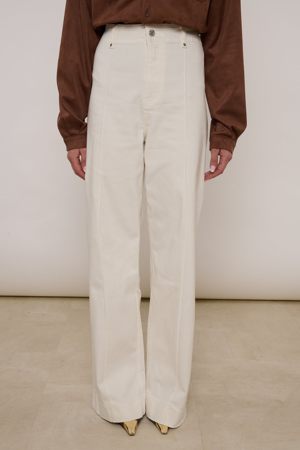 Jeans ‘CUCITURE CENTRALI’ Bianco