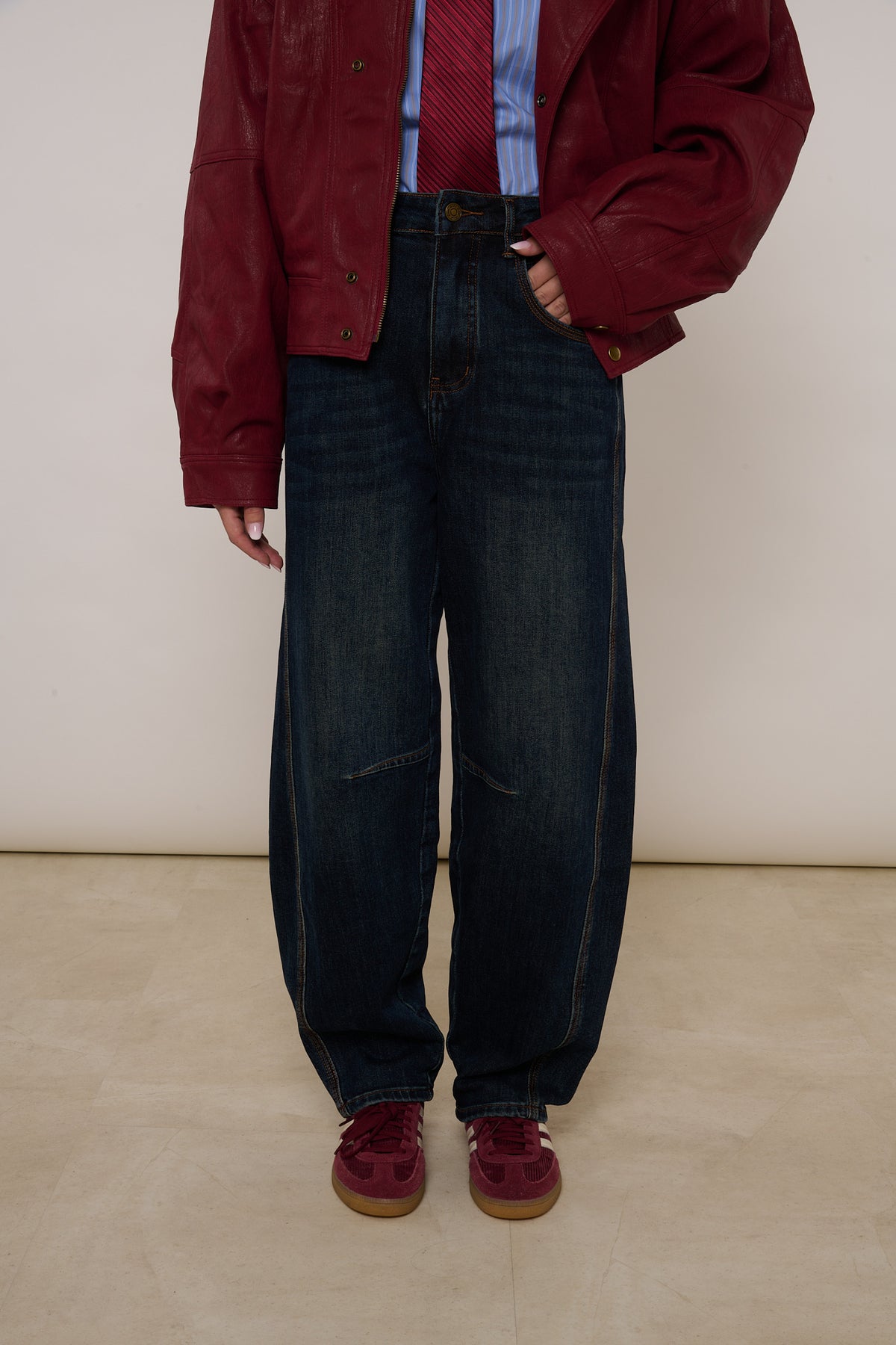 Jeans ‘BARREL’ Tasconi Sul Retro Lavaggio Zero