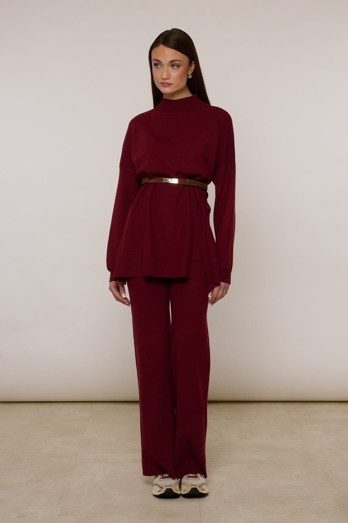 Coordinato ‘LANA RASATA’ Bordeaux