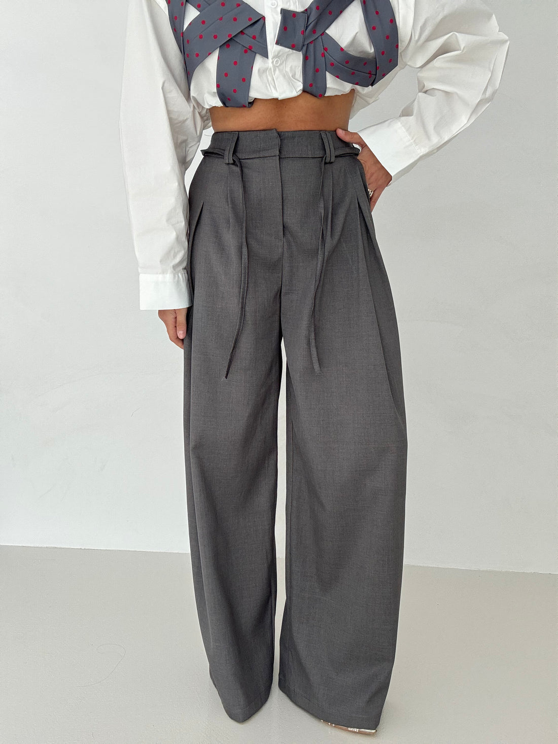 Pantalone ‘DOPPIO PASSANTE’ Grigio