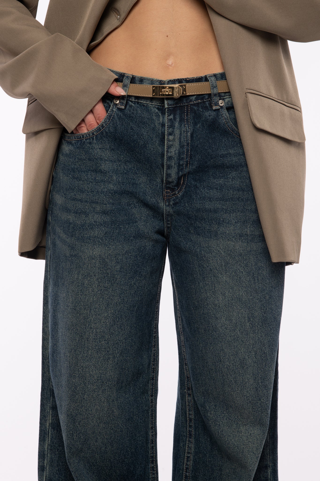 Cintura ‘FIBBIA ORO’ Fango