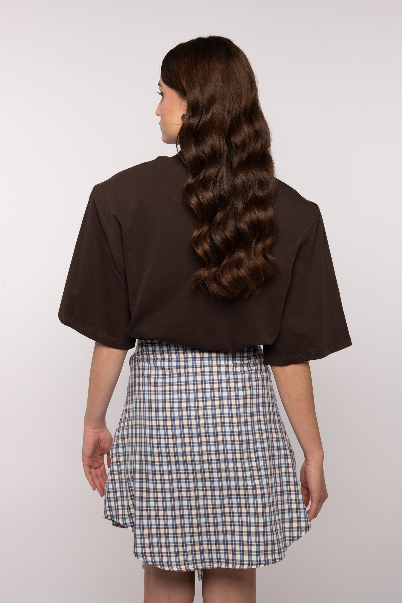 Maglia ‘MEZZO COLLO e MAXI SPALLINA’ 100%COTONE Cacao