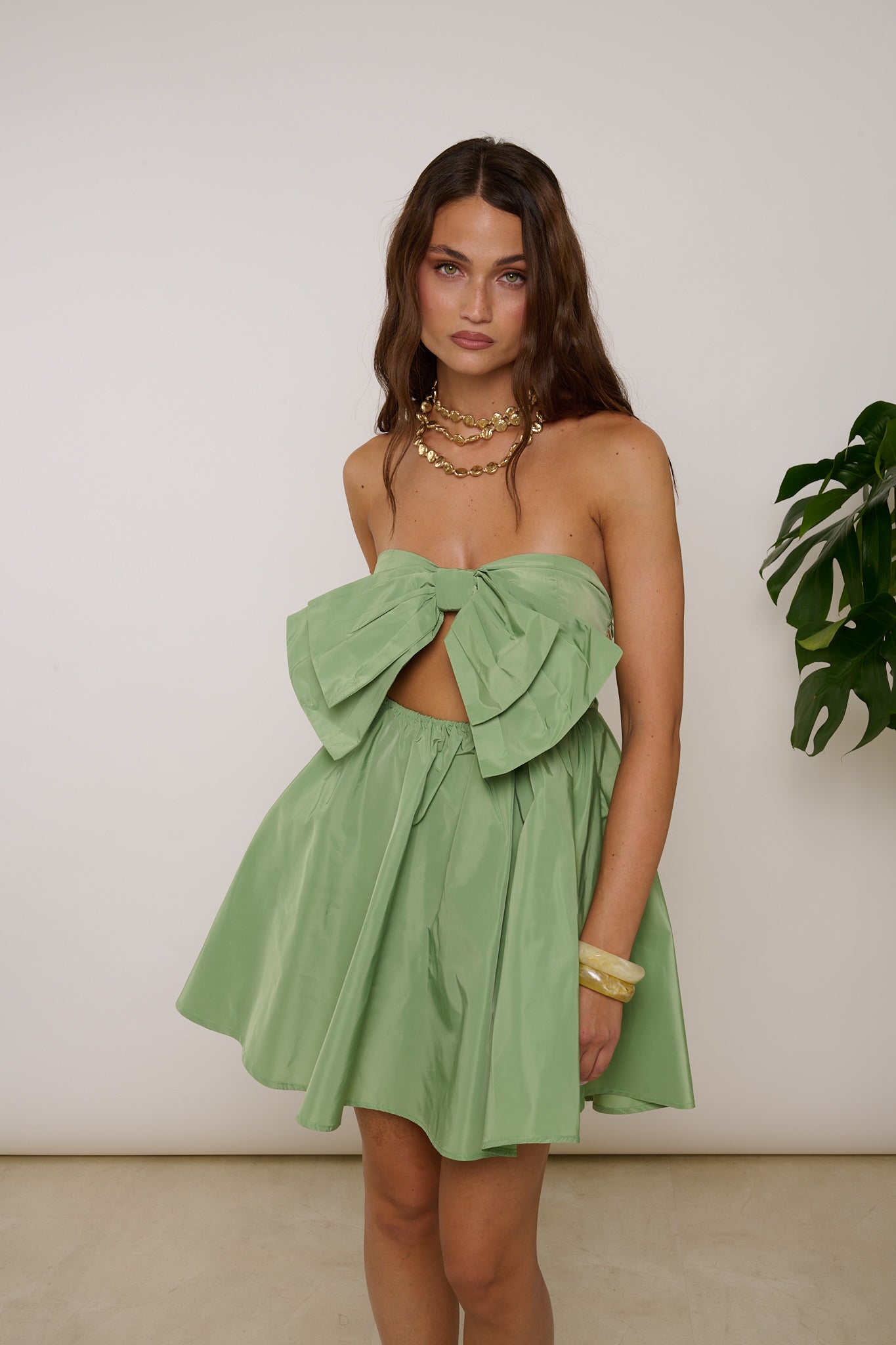 Abito ‘FIOCCO 3&33’ Verde Mela