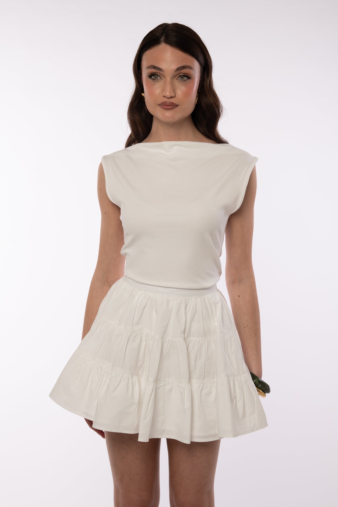 Gonna/Pantaloncino ‘100% COTONE’ Balze Bianca