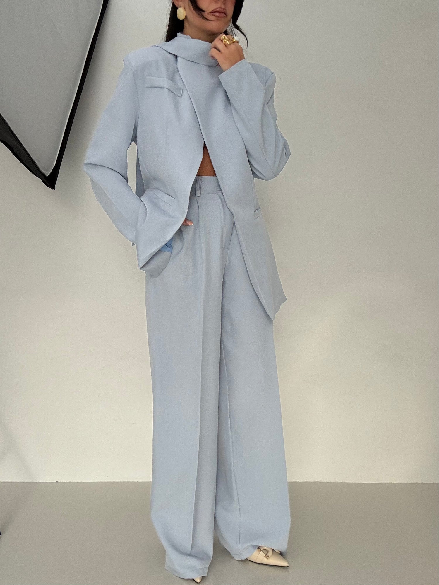 Tailleur ‘CON FUSCIACCA’ azzurro