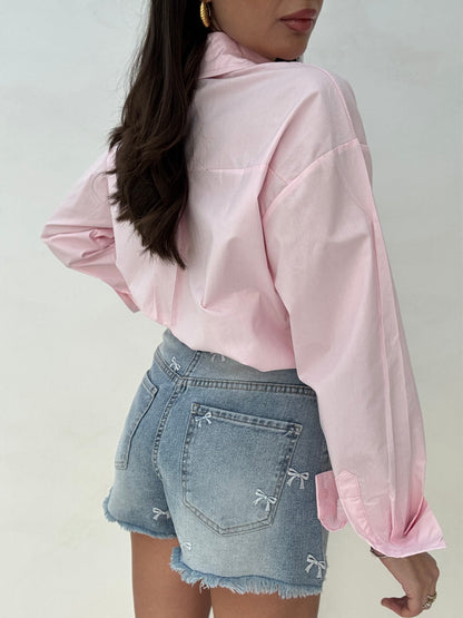 Pantaloncino ‘FIOCCHETTI’ in denim