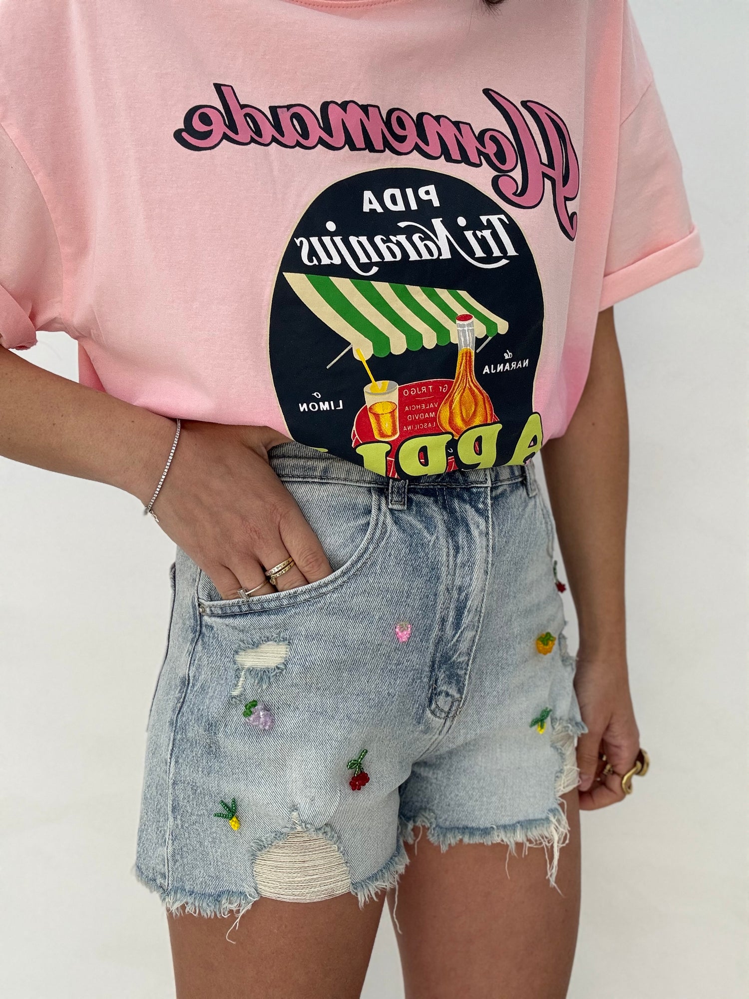 T-Shirt ‘APPLE PIE’ Rosa