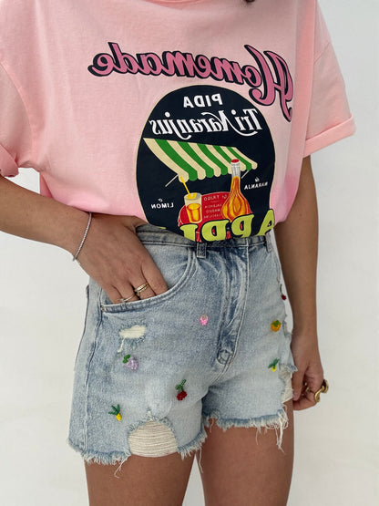T-Shirt ‘APPLE PIE’ Rosa