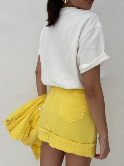 Gonna ‘MARISOL 100% COTONE’ Gialla