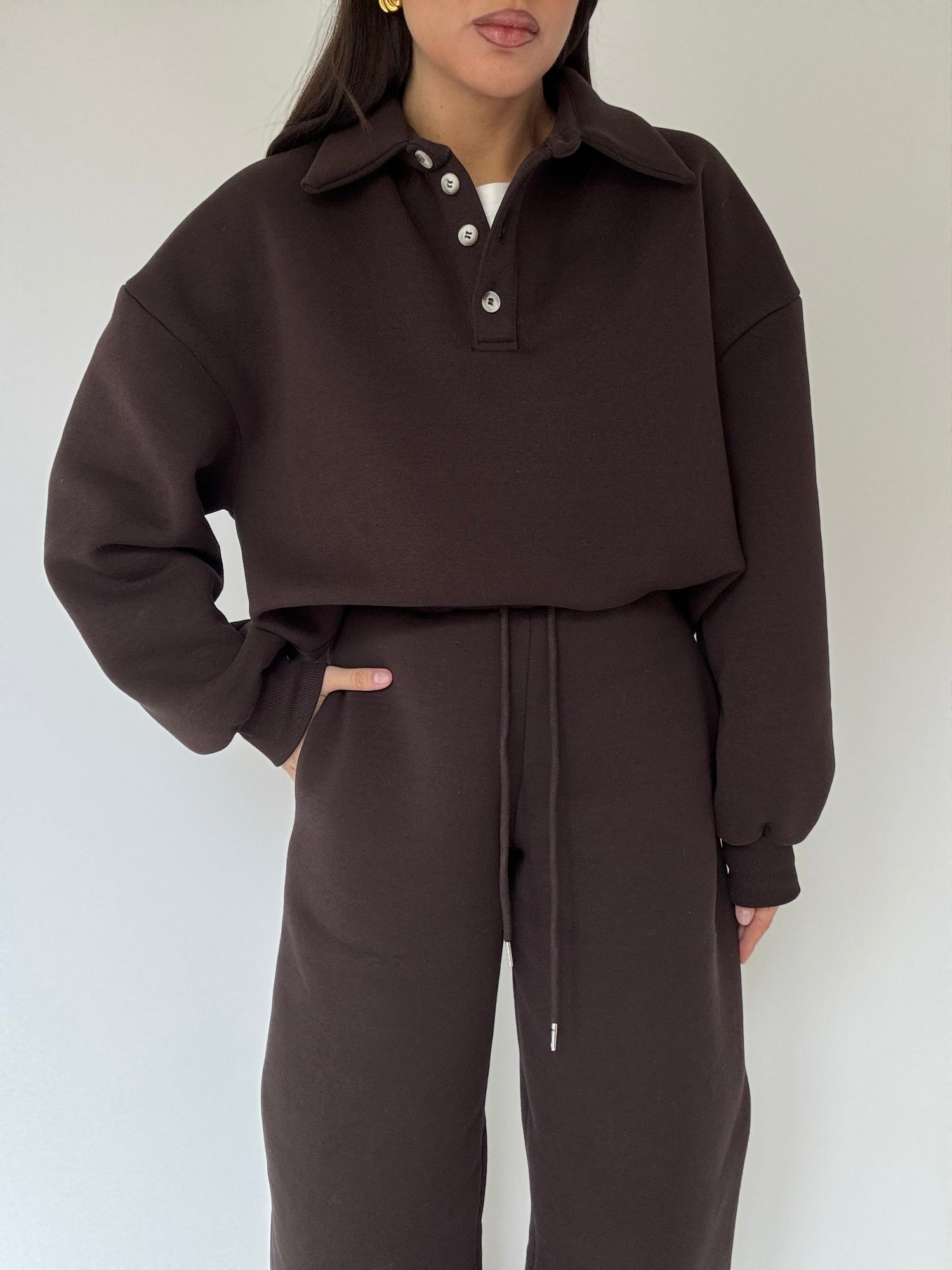 Felpa/Polo ‘PILE INTERNO’ Cacao