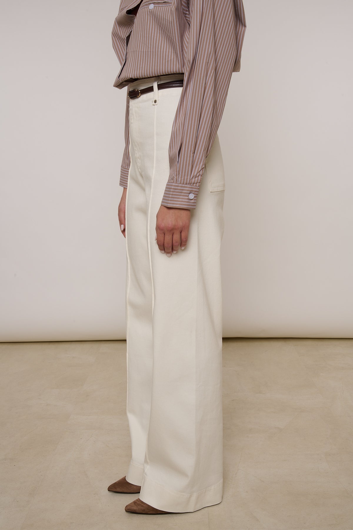 Jeans ‘CUCITURE CENTRALI’ Bianco