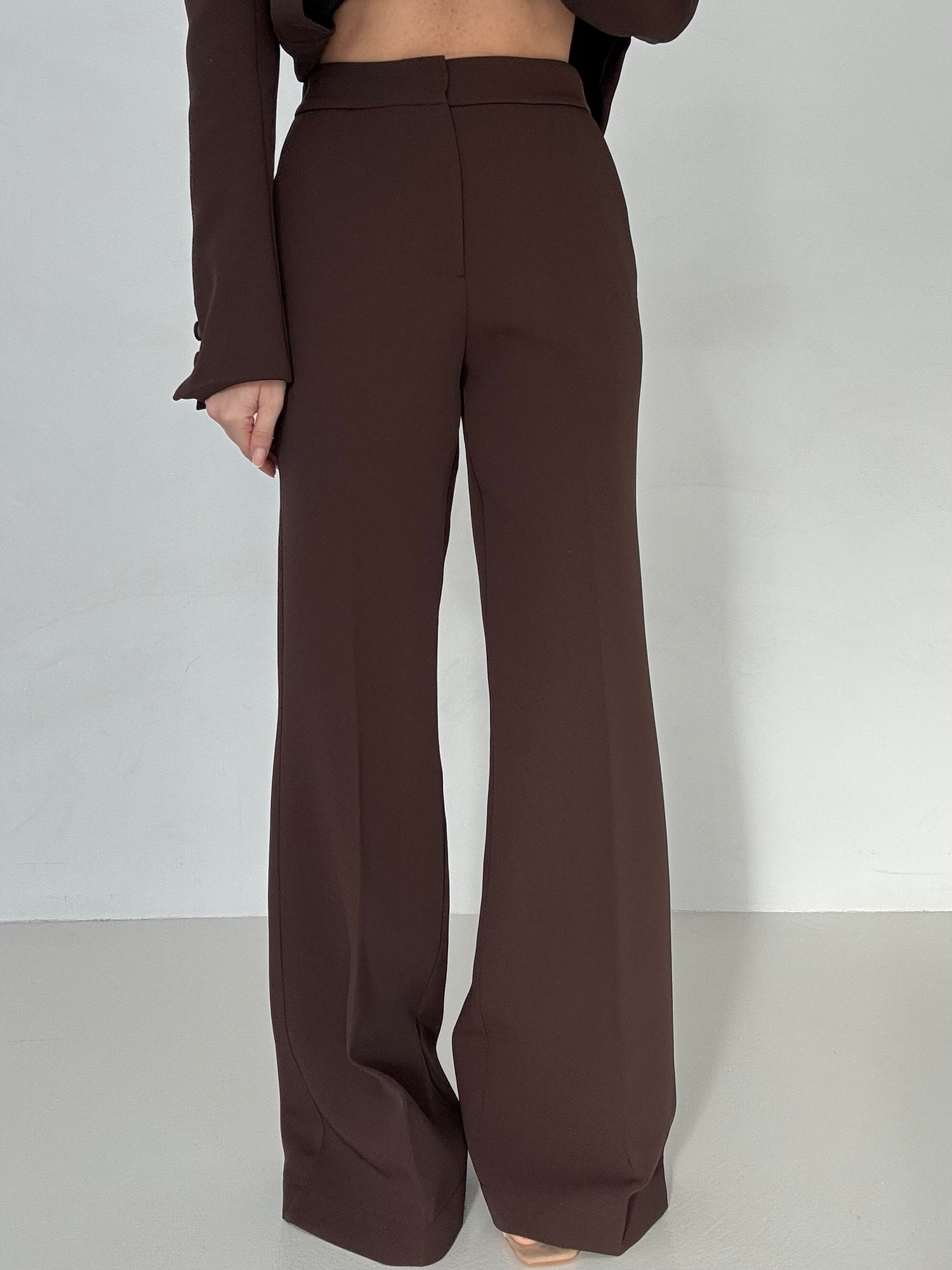 Pantalone ‘CON GANCETTO’ BY LUMINA Cacao