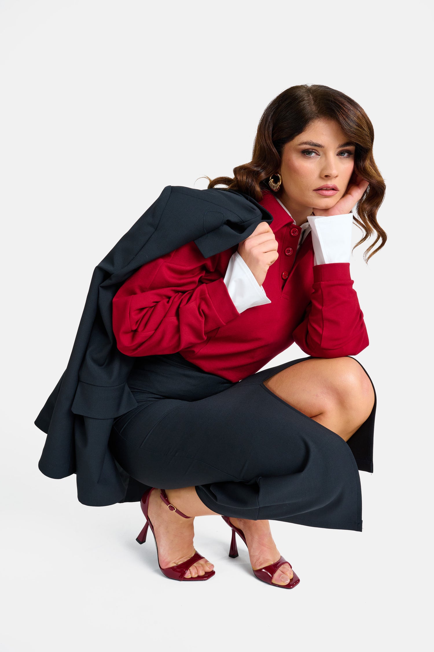 Blazer ‘52% LANA 3&33’ Nero