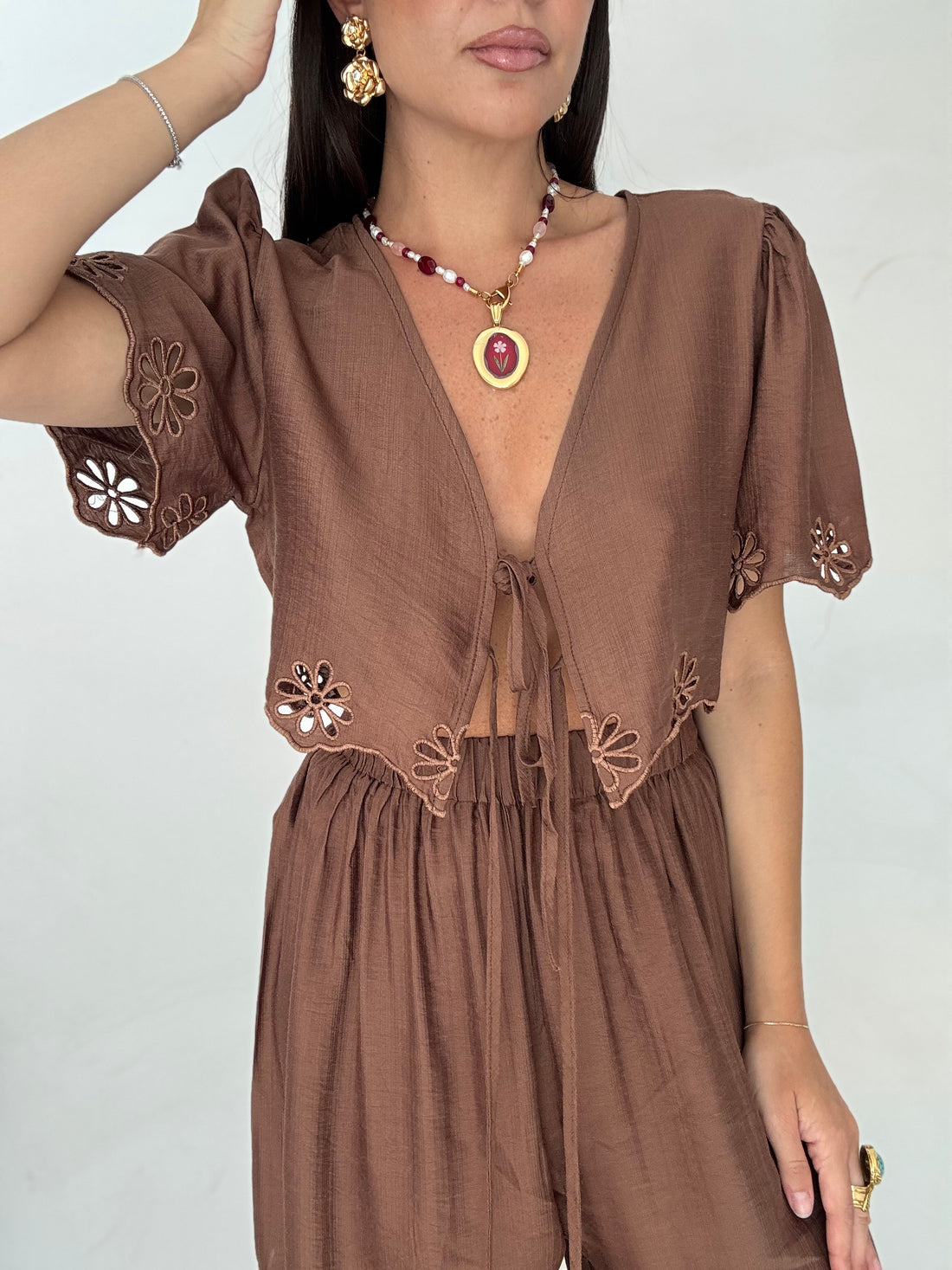 Coordinato ‘TRAFORI 65%COTONE’ Cacao