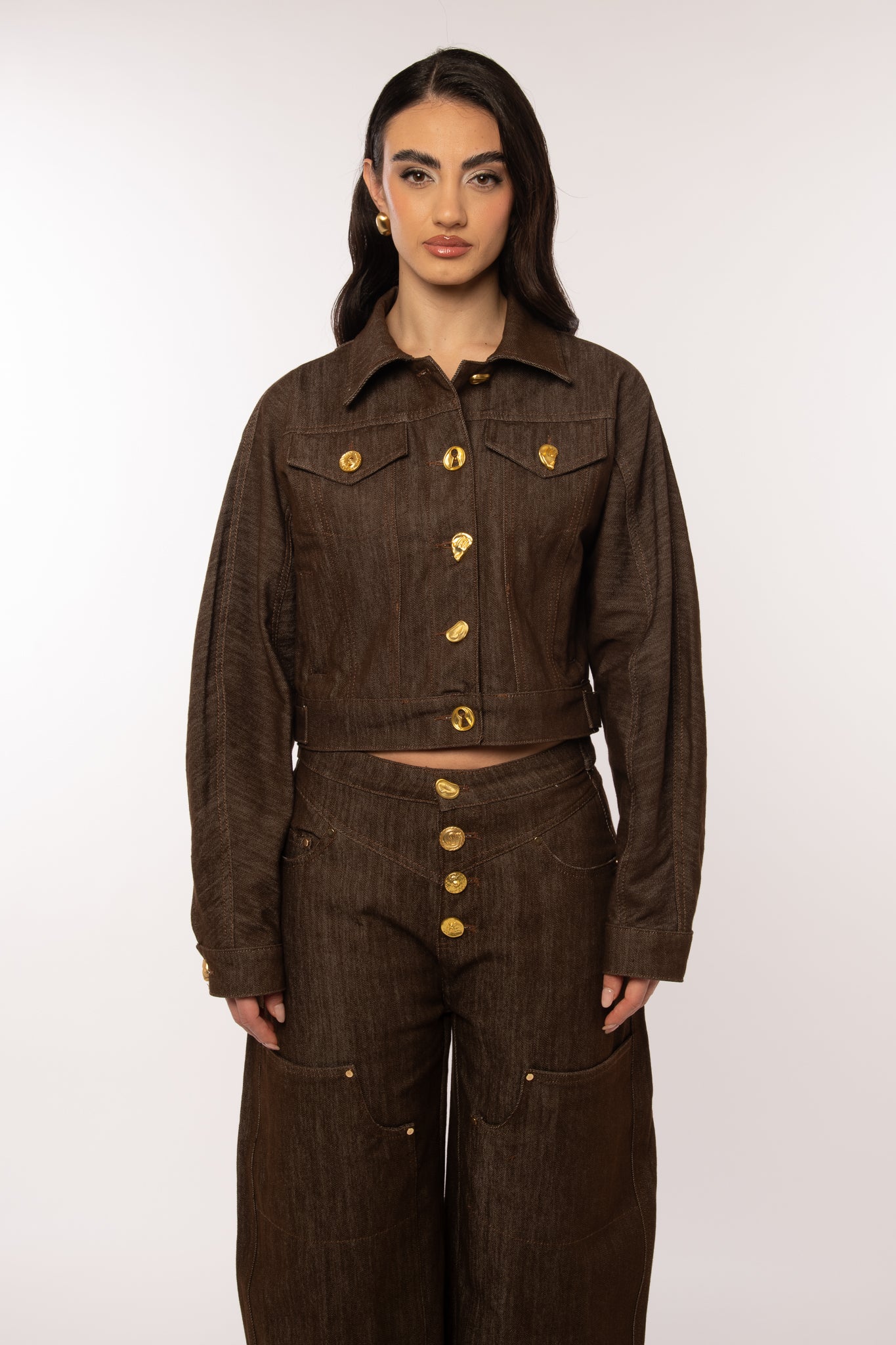 Coordinato tasconi Giacca+Pantalone Cacao