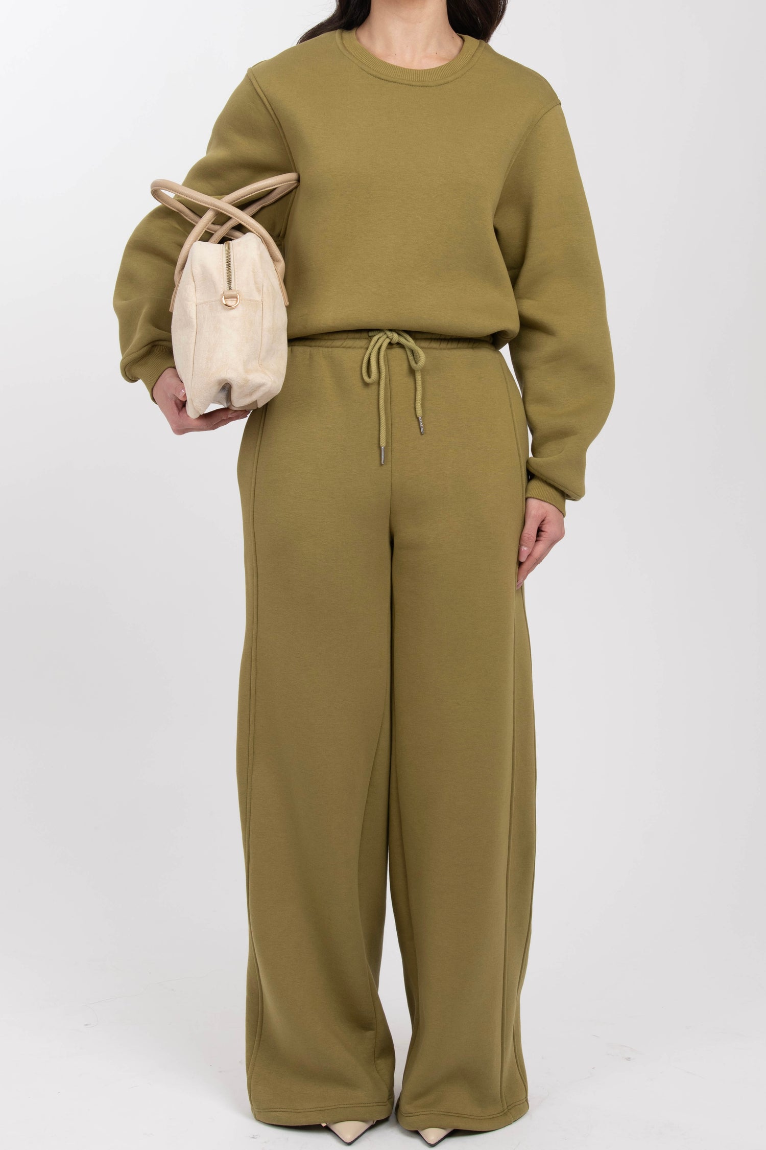 Pantalone tuta ‘65%COTONE BY LUMINA’ Pistacchio