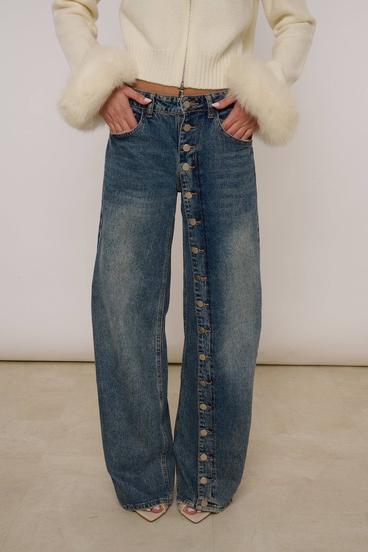 Jeans ‘MULTI BOTTONI’