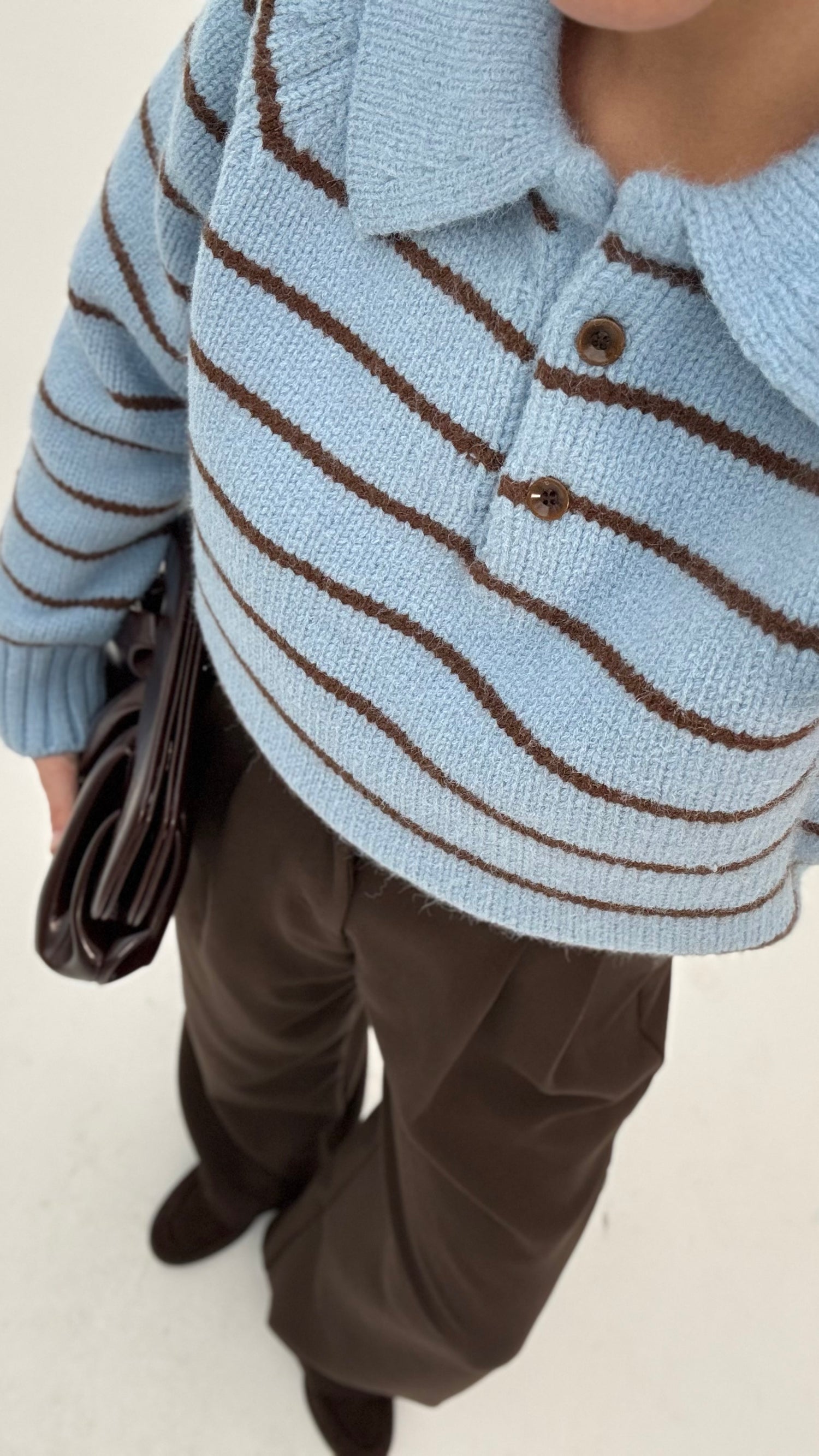 Maglione ‘RIGHE’ 3&33 Azzurro