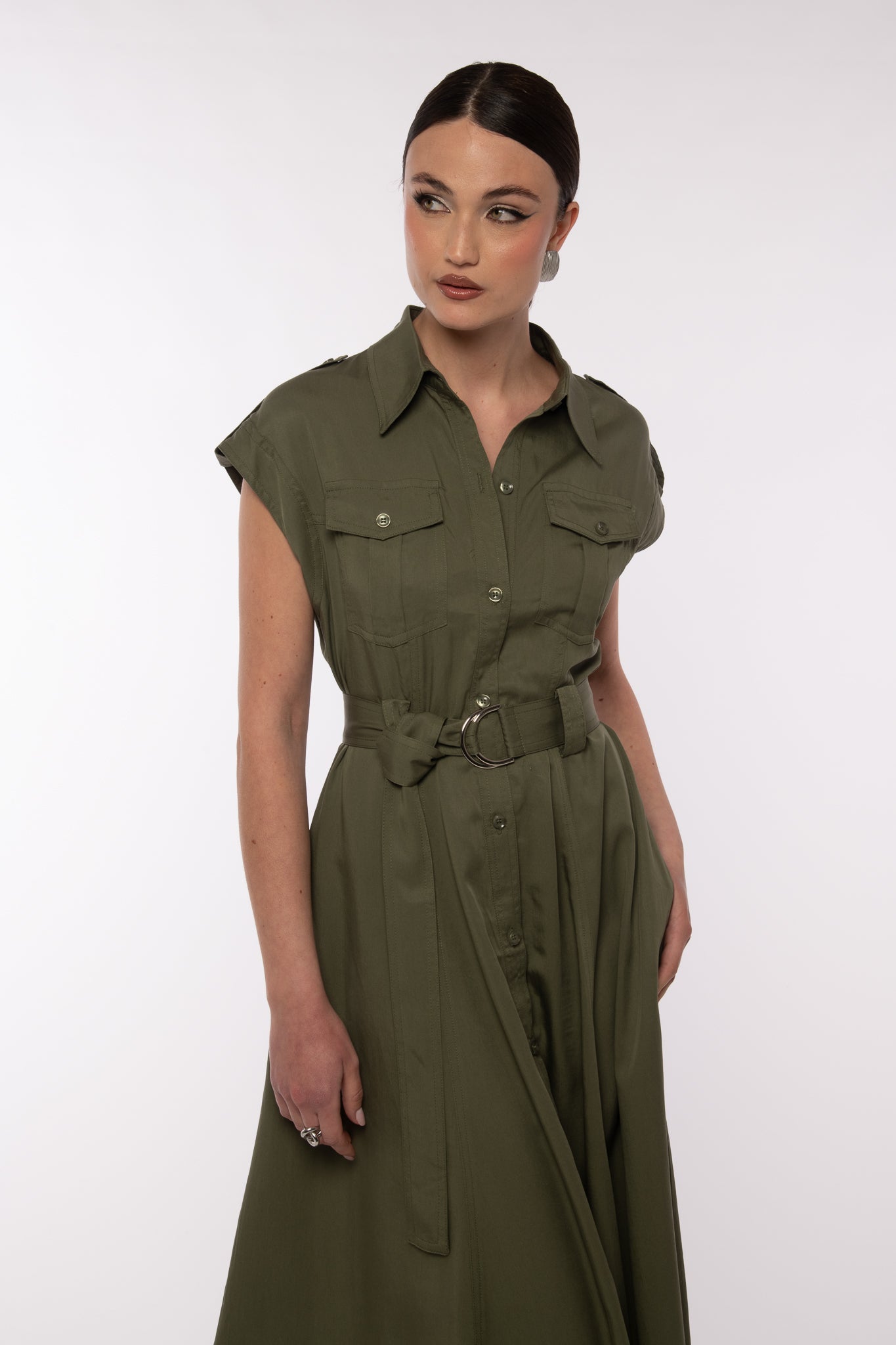 Abito ‘CON CINTURA’ Verde Militare