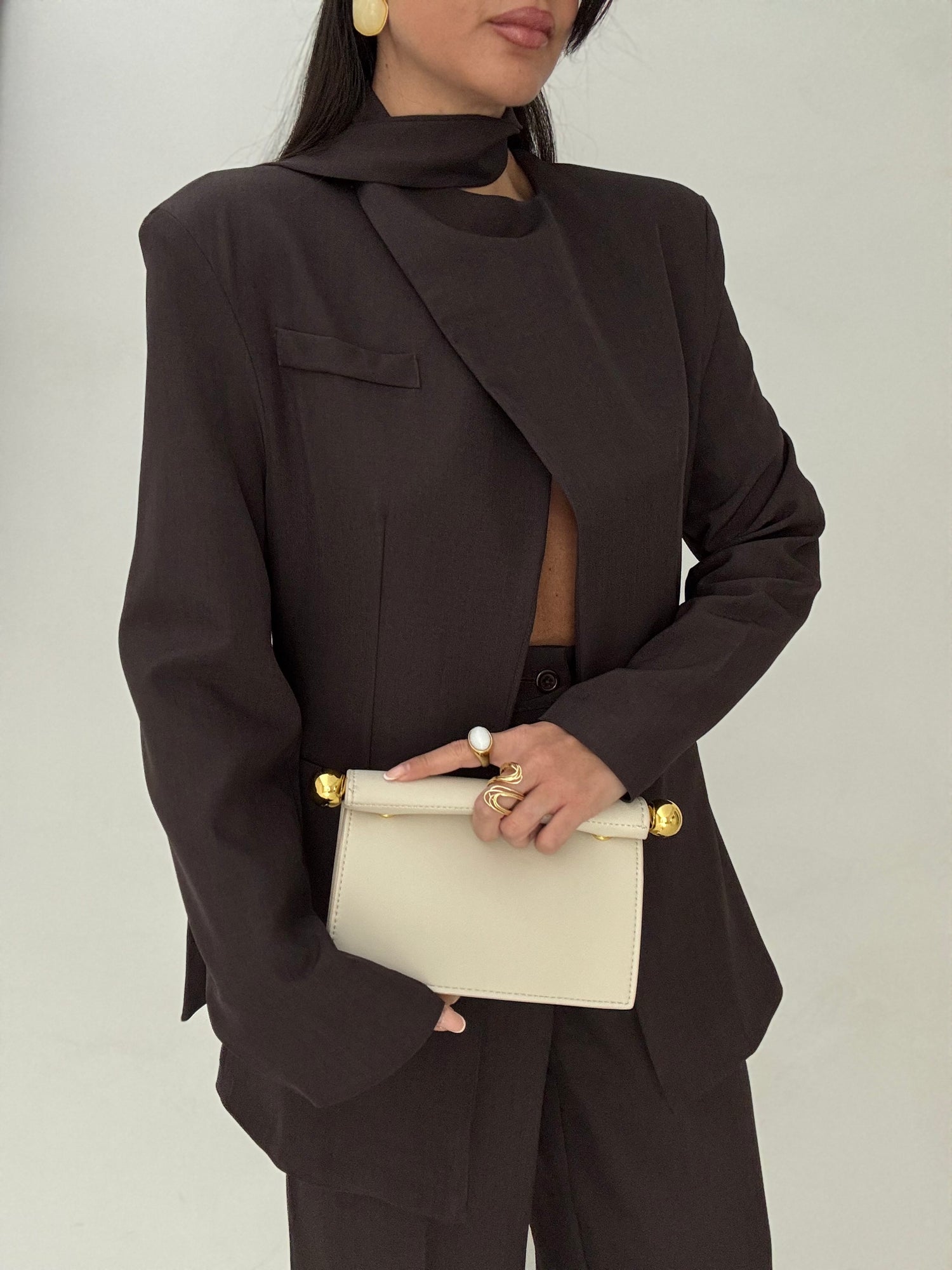 Tailleur ‘CON FUSCIACCA’ Cacao