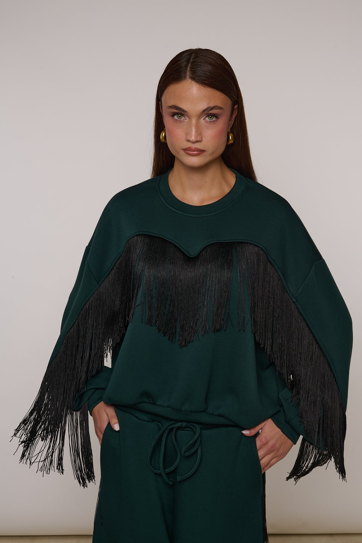 Felpa ‘FRANGE’ By Lumina Verde Petrolio