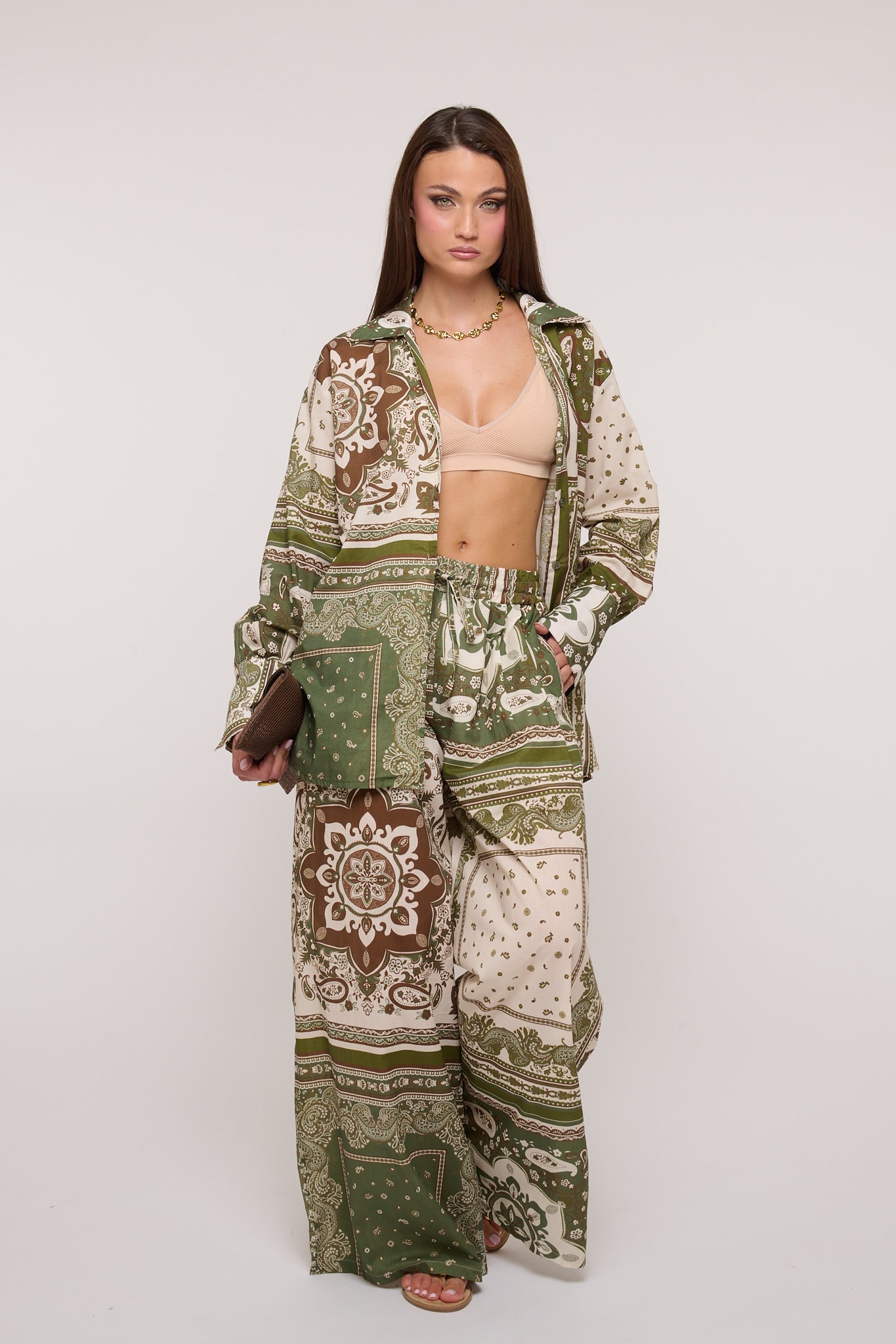 Coordinato ‘FANTASIA BANDANA’ Verde Militare