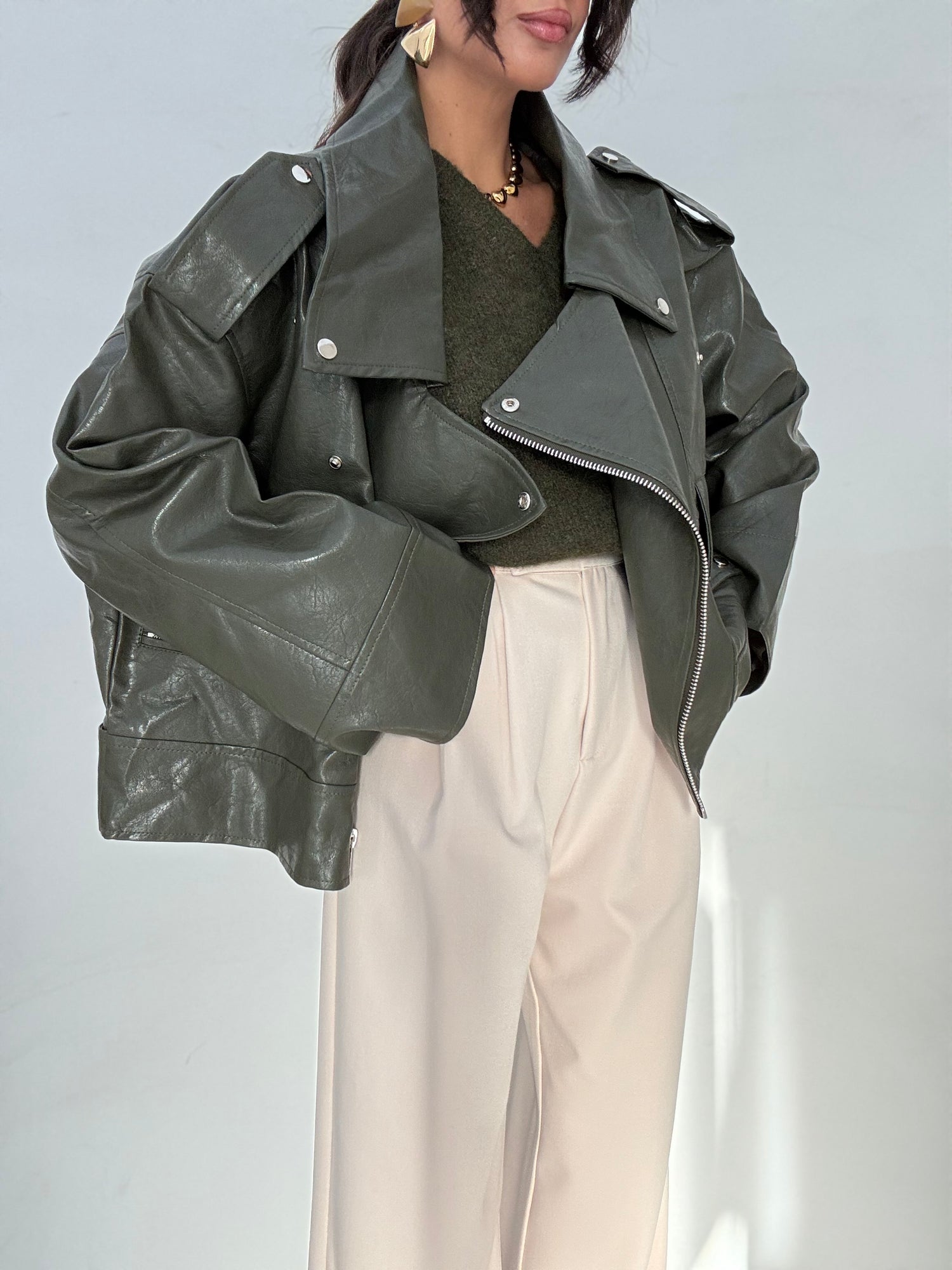 Chiodo ‘OVERSIZE’ Verde Militare