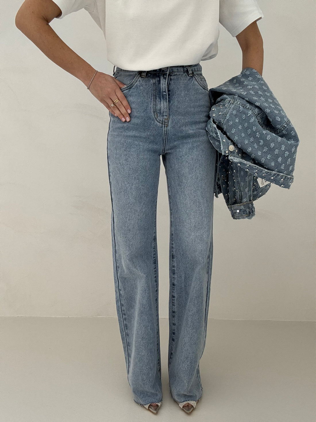 Jeans ‘WIDE LEG’ TELA RIGIDA