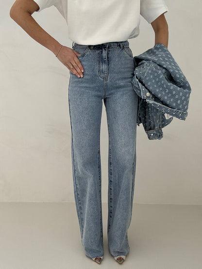 Jeans ‘WIDE LEG’ TELA RIGIDA