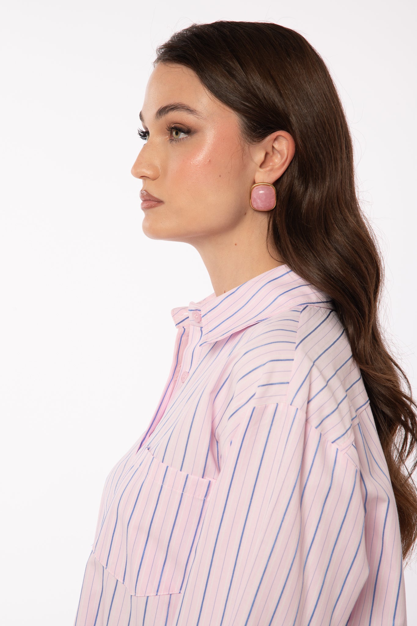 Orecchini ‘MADRE PERLA’ QUADRATO Rosa