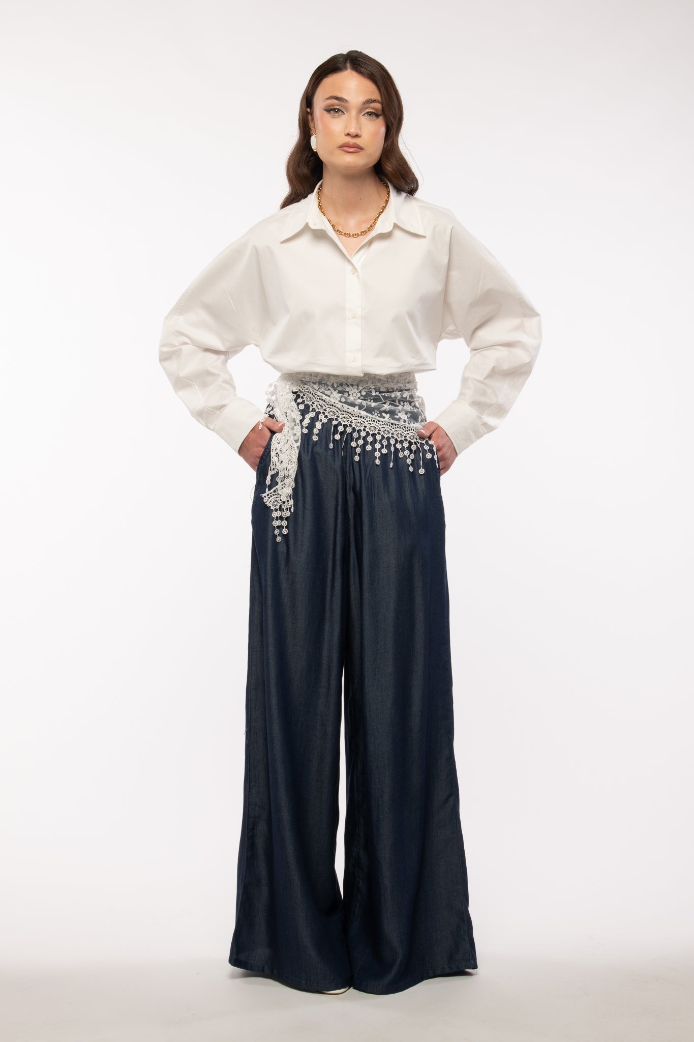 Pantalone ‘EFFETTO DENIM+BANDANA’