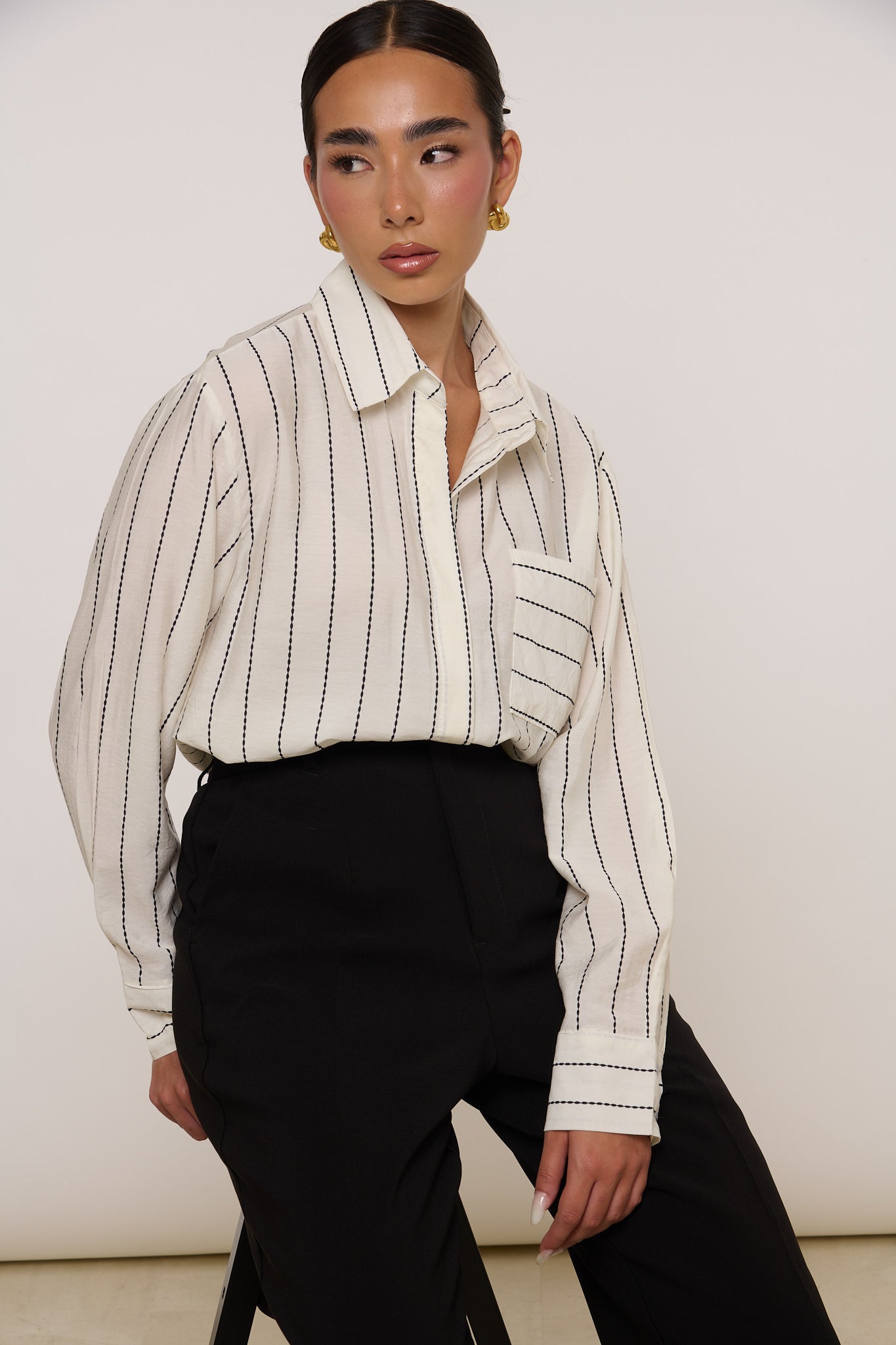 Camicia ‘RIGHE’ Bianca