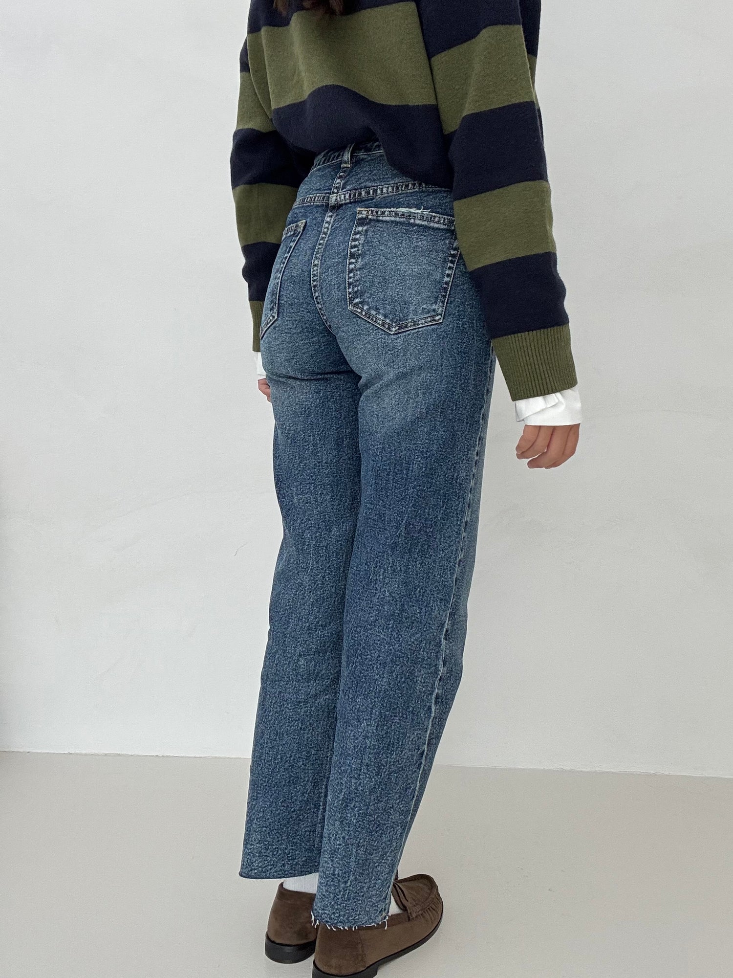 Jeans ‘GAMBA DRITTA’ Denim Scuro