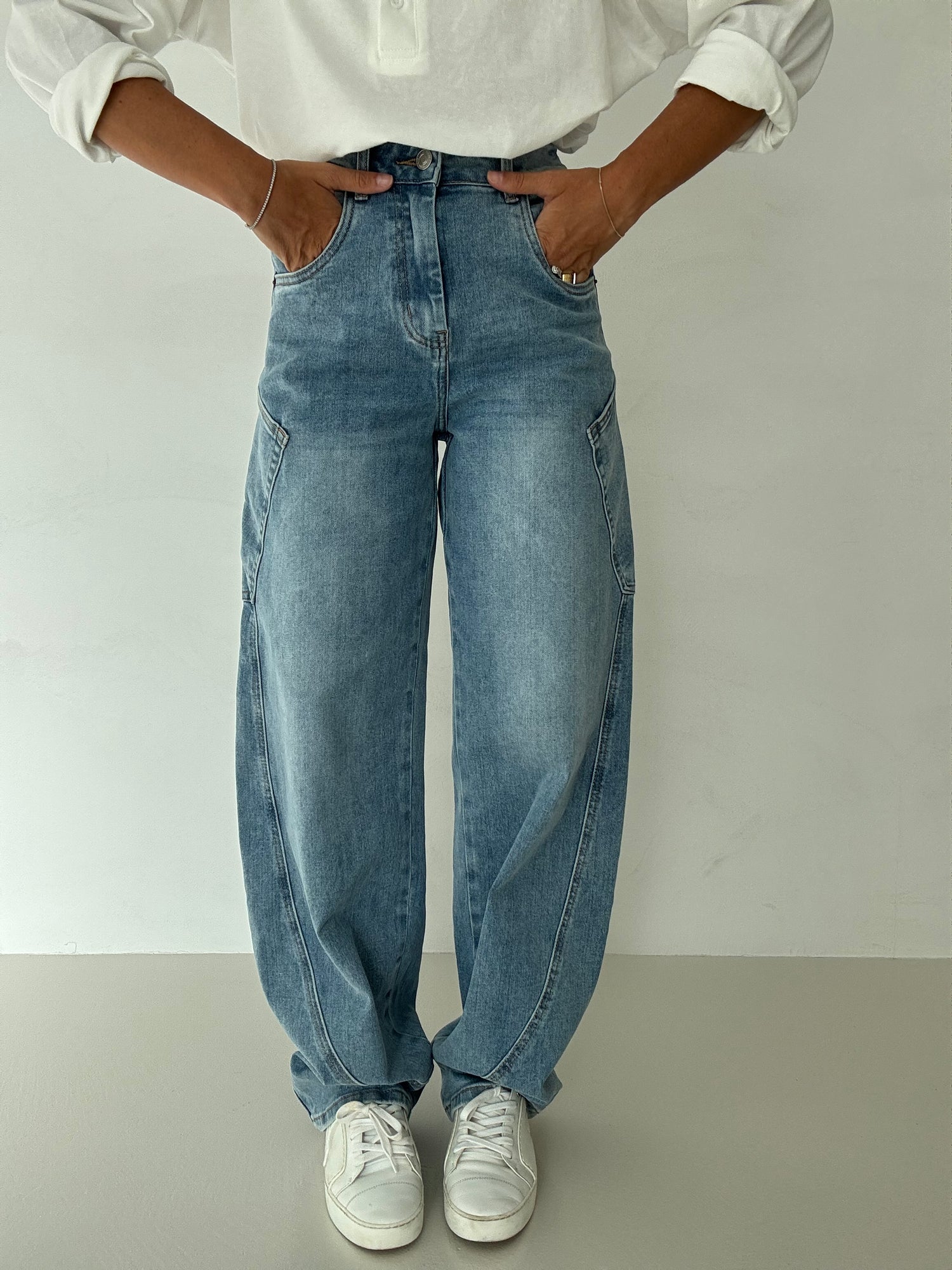 Jeans ‘STRUTTURATO’ Denim Chiaro