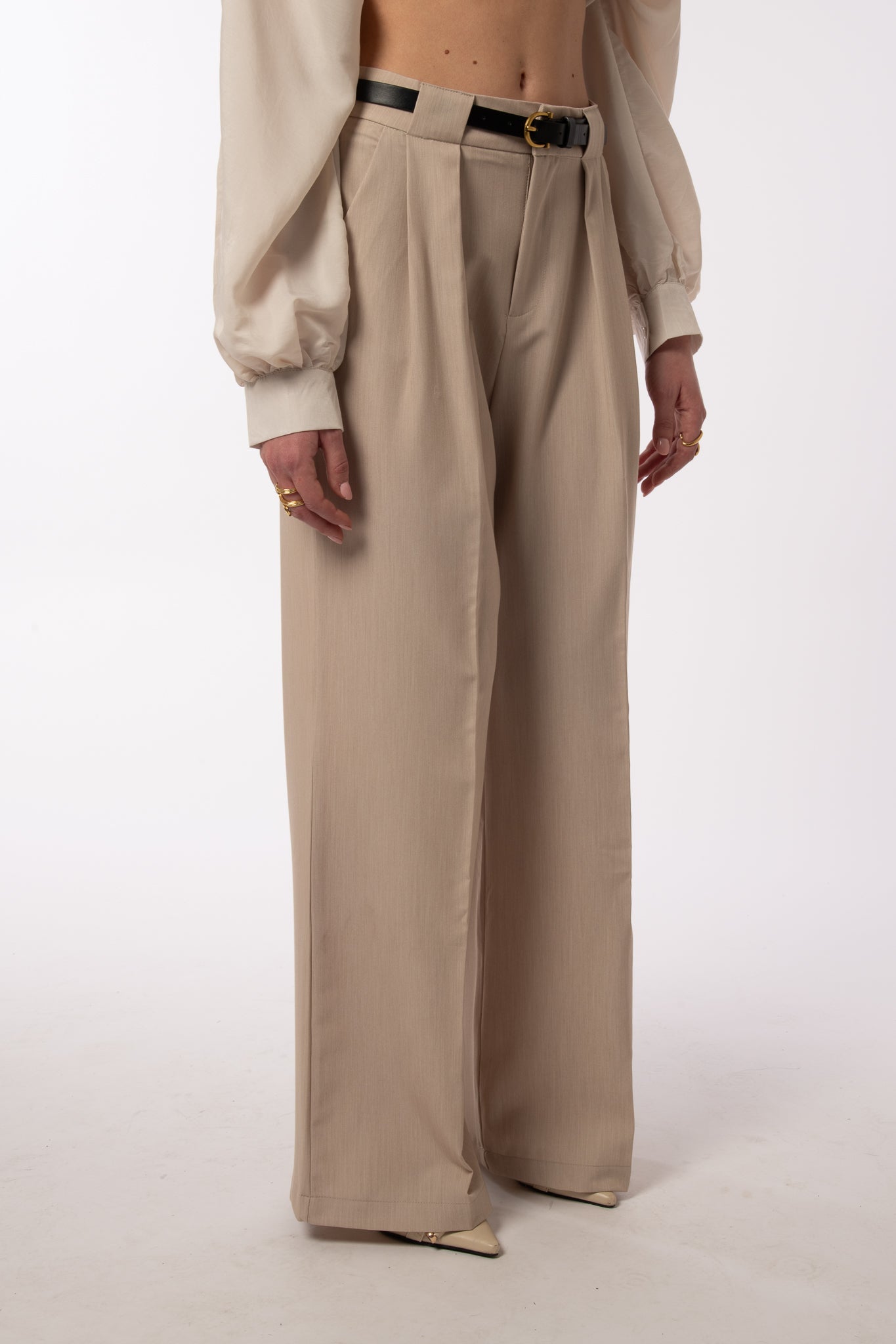 Pantalone ‘CINTURINO’ Beige