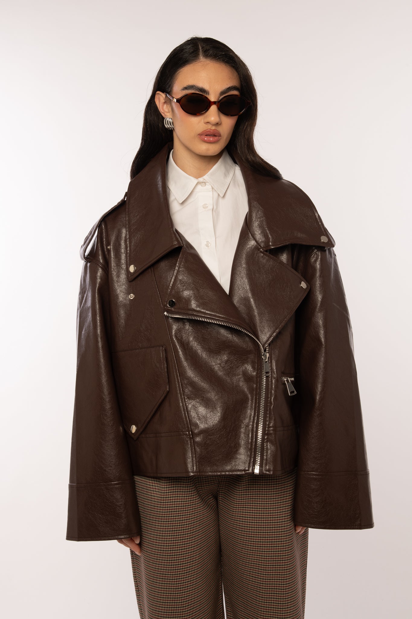 Chiodo ‘OVER SIZE ’ Cacao