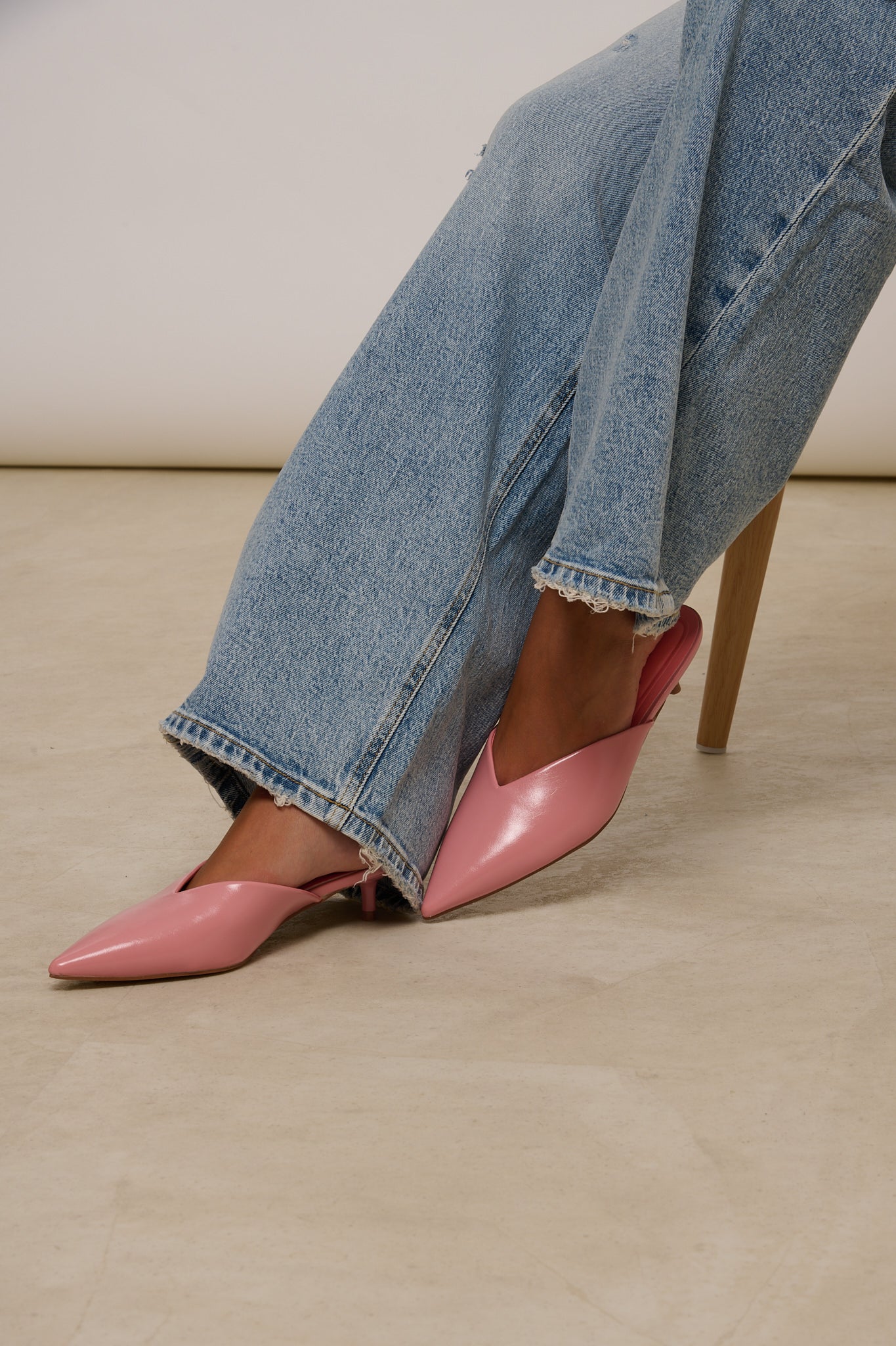Mules Rosa Tacco 2cm
