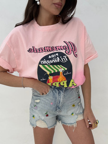 T-Shirt ‘APPLE PIE’ Rosa