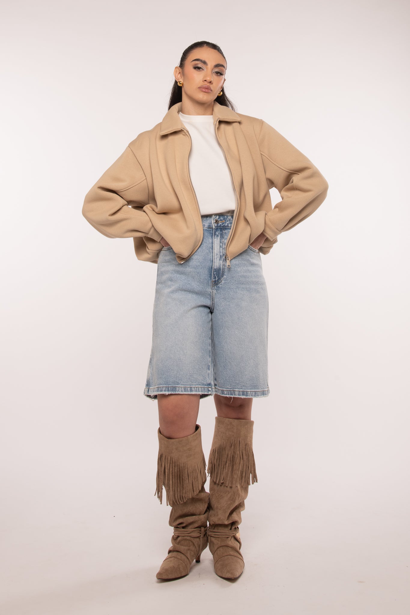 Bermuda ‘BASIC’ Denim Chiaro