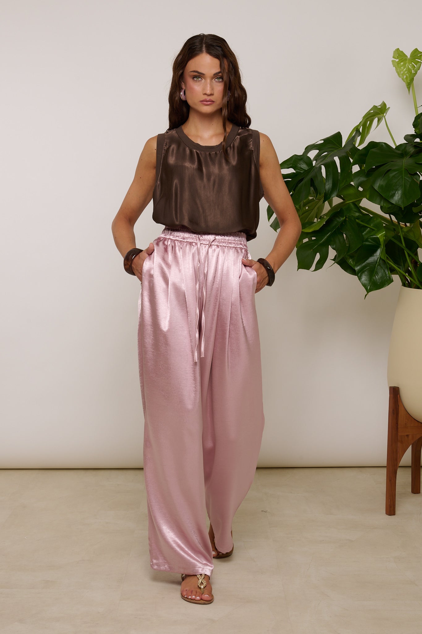 Pantalone ‘SATIN’ Rosa