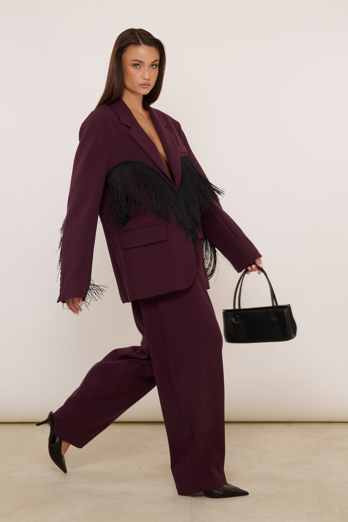 Pantalone ‘BARREL’ By Lumina Bordeaux