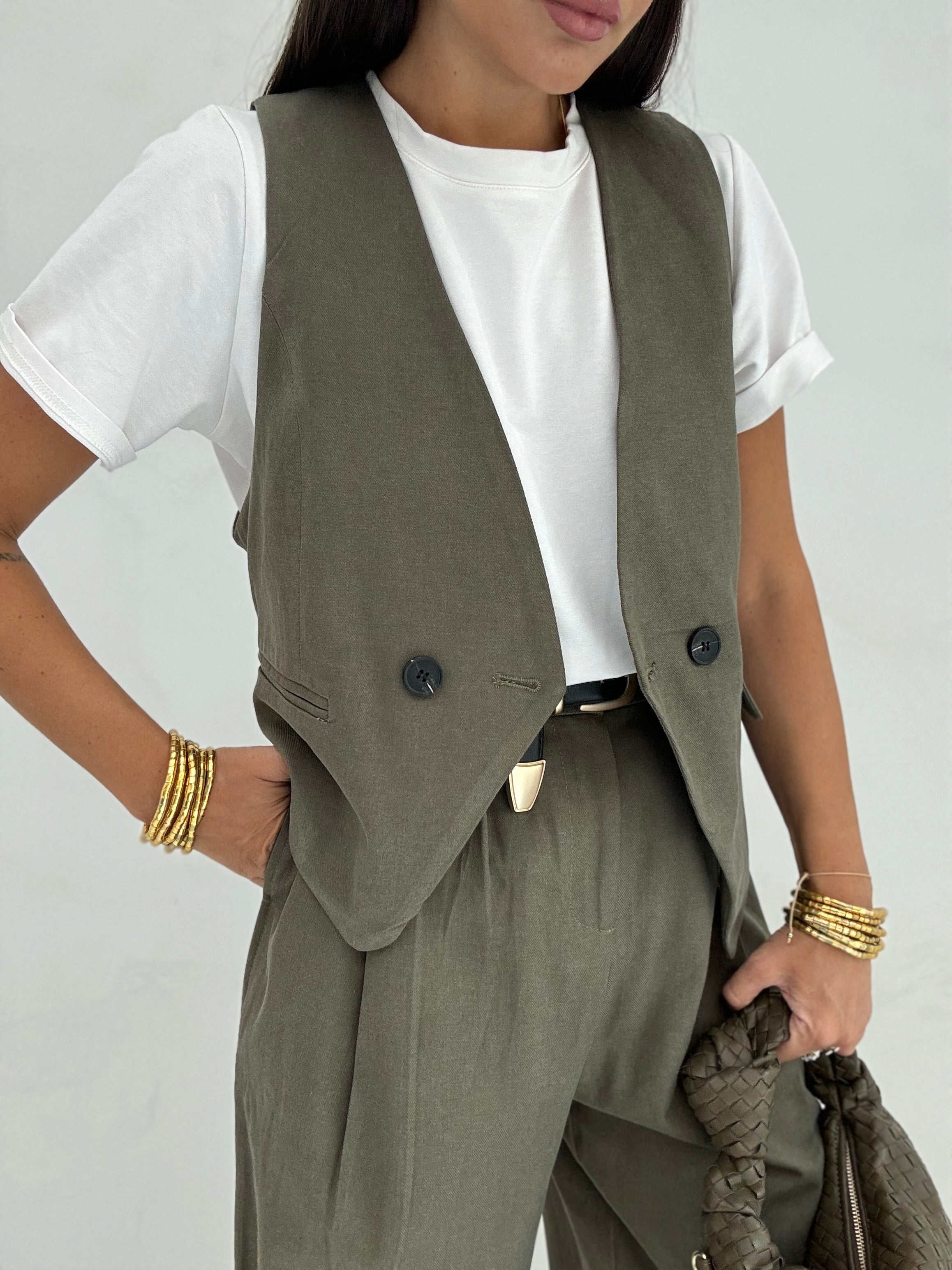 Gilet ‘STEFANY’ Verde Militare