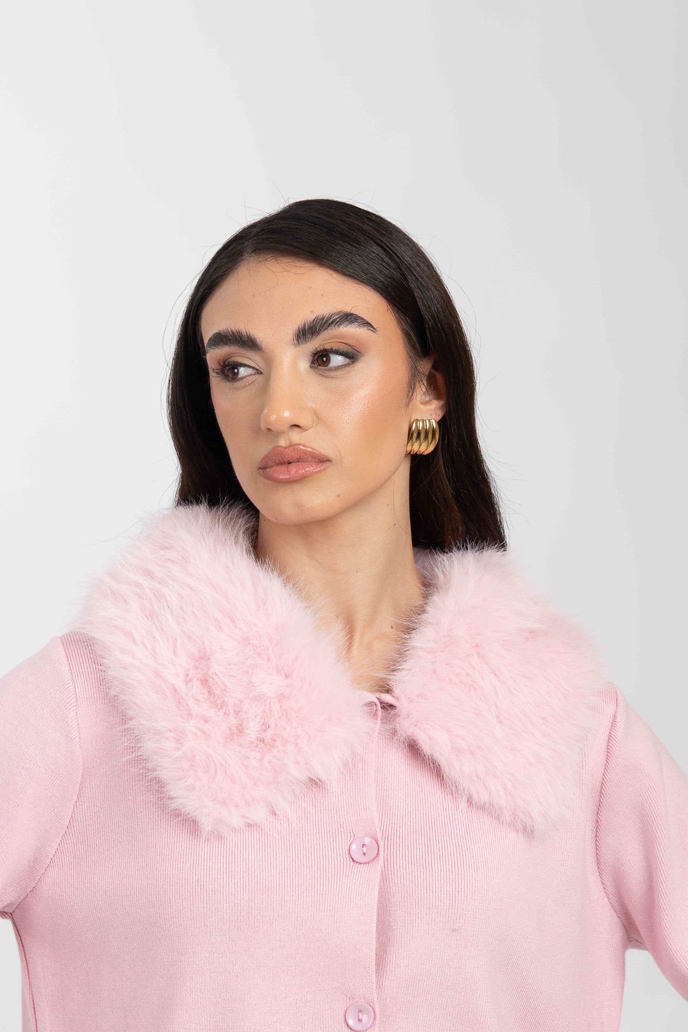 Cardigan ‘PELLICCIOTTO’ Rosa