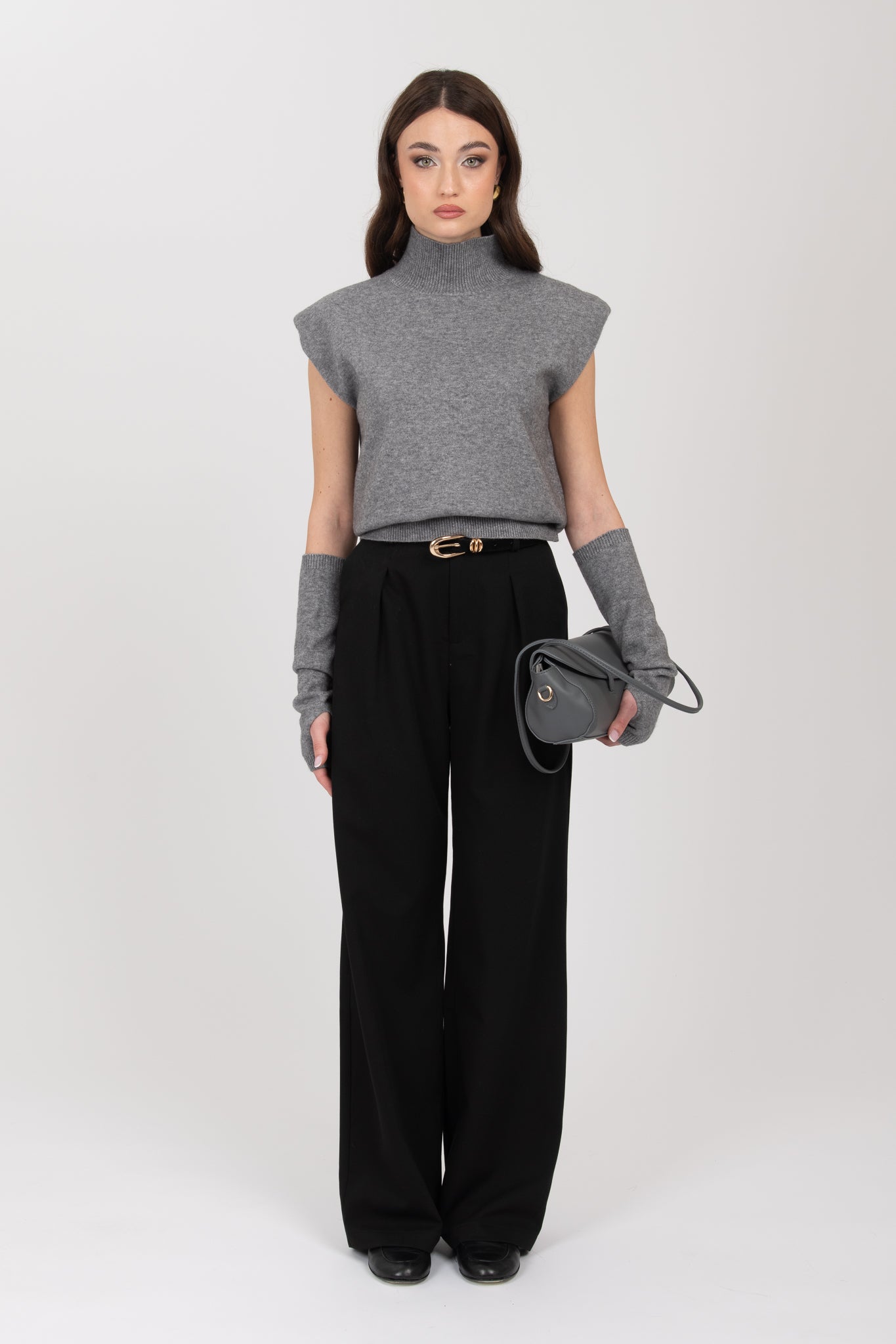 Pantalone con pence Nero