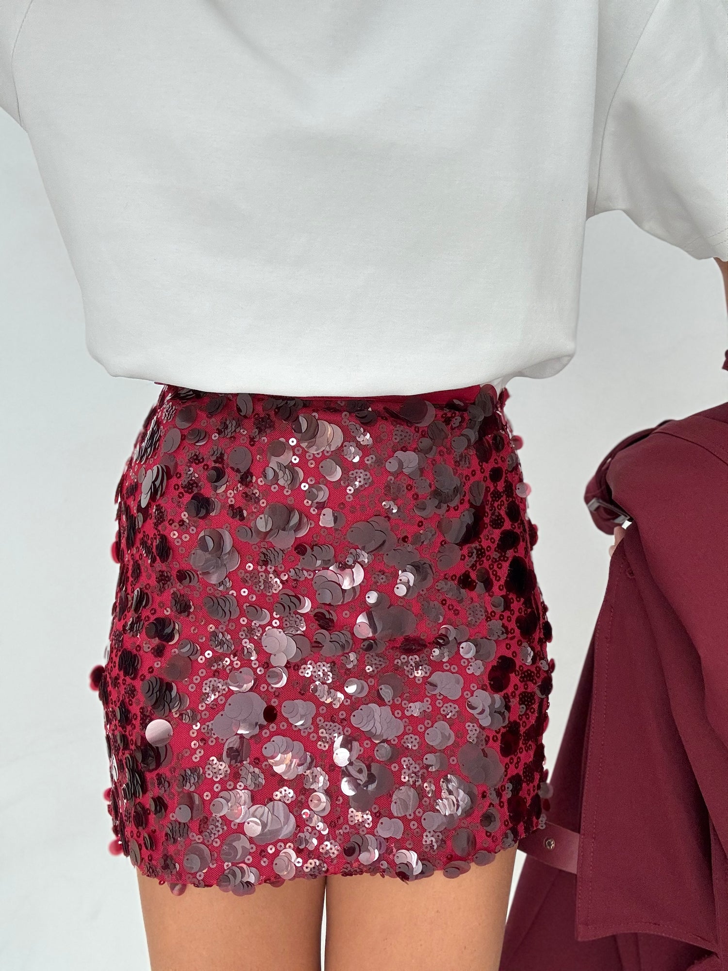 Gonna ‘PAILLETTES 3&33’ BORDEAUX