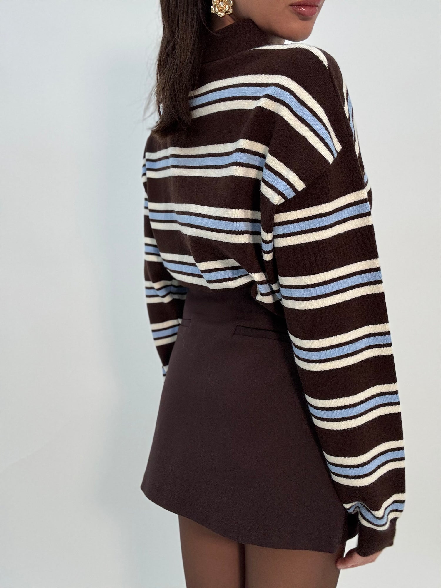 Gonna ‘MINI’ con cinturino Cacao