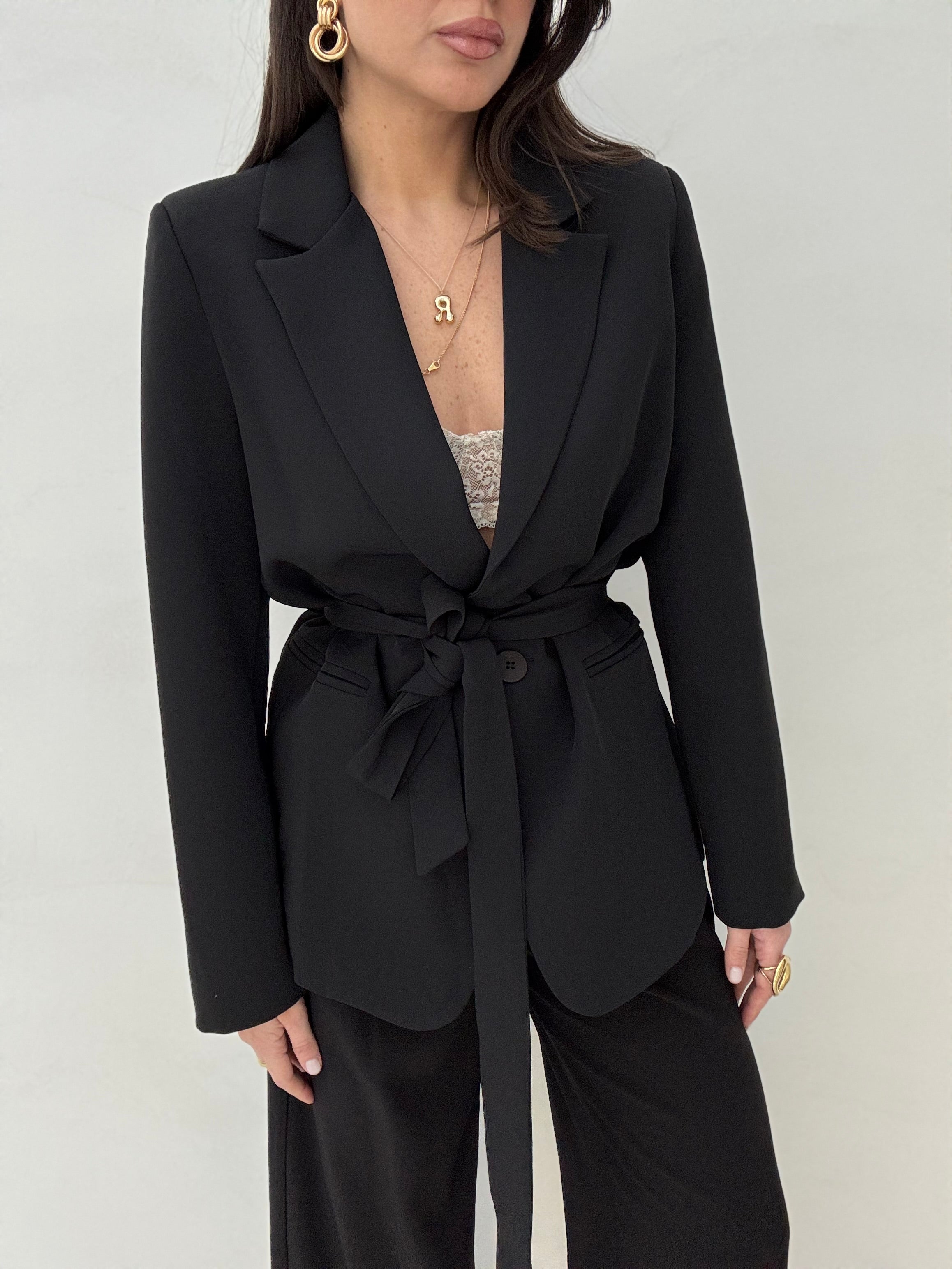Blazer ‘CINTURA BY LUMINA’ Nero