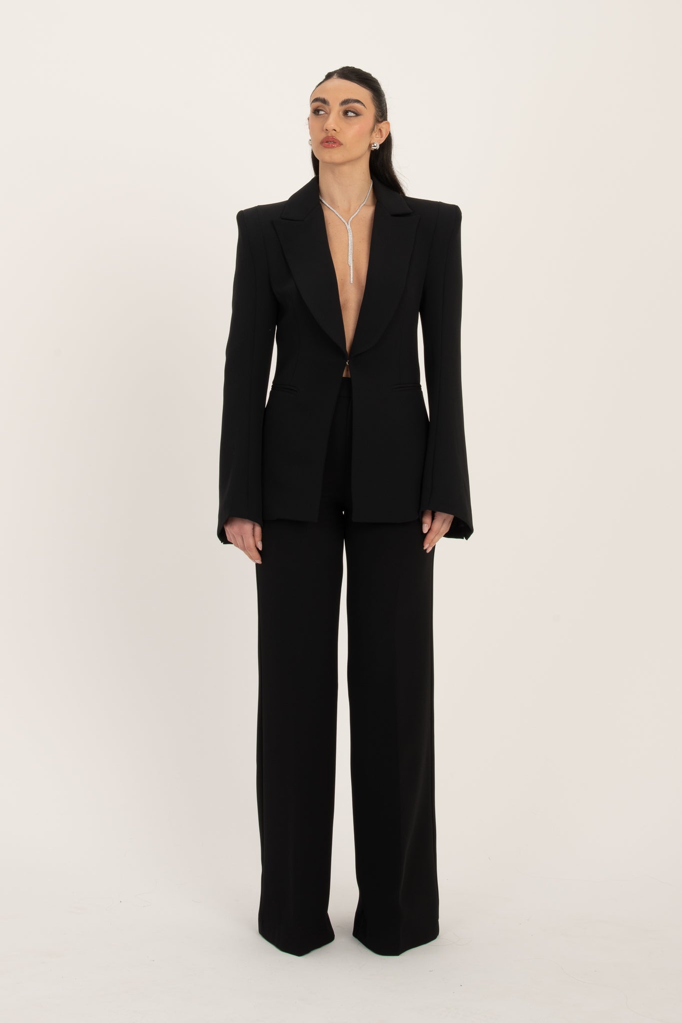 Pantalone ‘CON GANCETTO’ BY LUMINA Nero